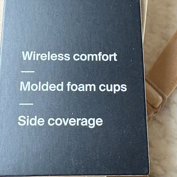 KNIX 38G WingWoman Contour Bra Wireless Warm Sand Comfort Neutral Plunge - Picture 8 of 9